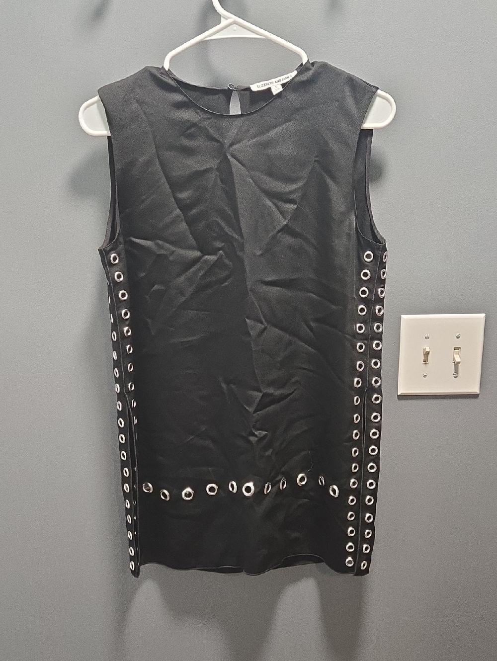 Elizabeth and James Black Sleeveless Top